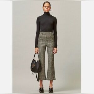 Tory Burch Printed Donegal High Waist Pant Size 0